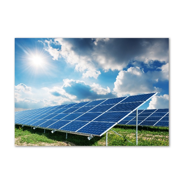 Foto-obraz szklany Baterie słoneczne