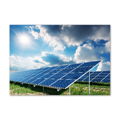 Foto-obraz szklany Baterie słoneczne