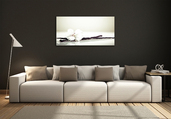 Foto en cristal de alta calidad con impresión uv horizontal Vaina de vainilla