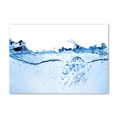 Cuadro de cristal templado moderno horizontal Agua