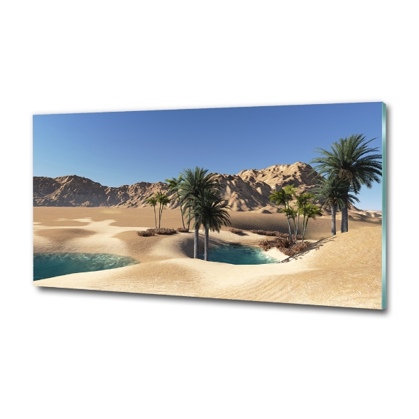 Foto en cristal de alta calidad con impresión uv horizontal Oasis