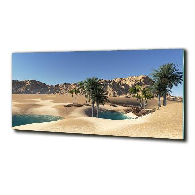Foto en cristal de alta calidad con impresión uv horizontal Oasis