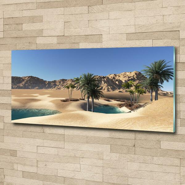 Foto en cristal de alta calidad con impresión uv horizontal Oasis