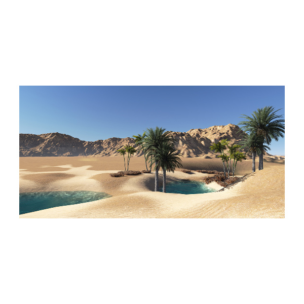 Foto en cristal de alta calidad con impresión uv horizontal Oasis