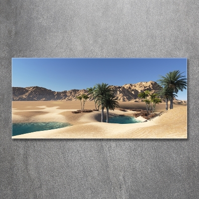 Foto en cristal de alta calidad con impresión uv horizontal Oasis