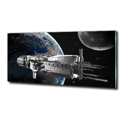 Cuadro de cristal templado moderno horizontal Astronave