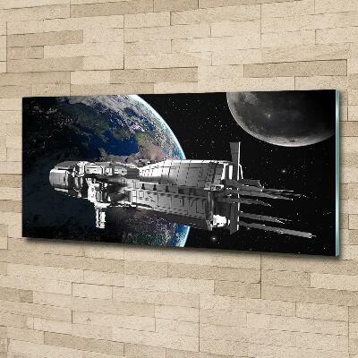 Cuadro de cristal templado moderno horizontal Astronave