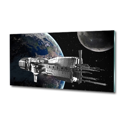 Cuadro de cristal templado moderno horizontal Astronave