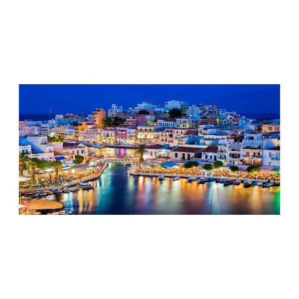 Foto en cristal de alta calidad con impresión uv horizontal Creta, Grecia