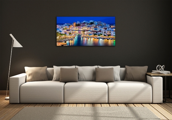 Foto en cristal de alta calidad con impresión uv horizontal Creta, Grecia