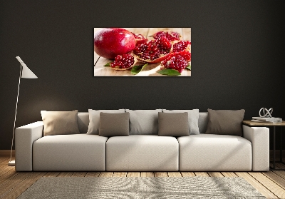 Fotoobraz na ścianę szklany Granat z liśćmi