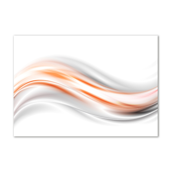 Impresión en cristal con acabado brillante horizontal Ondas abstractas