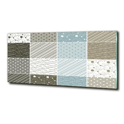 Foto en cristal de alta calidad con impresión uv horizontal Patrones geométricos