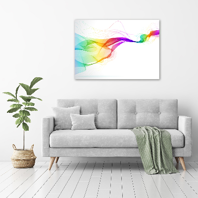 Impresión en cristal con acabado brillante horizontal Abstracción colorida
