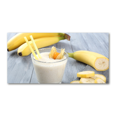 Impresión en cristal con acabado brillante horizontal Cóctel de plátano
