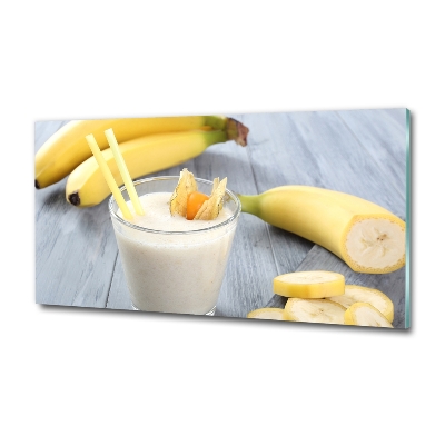 Impresión en cristal con acabado brillante horizontal Cóctel de plátano