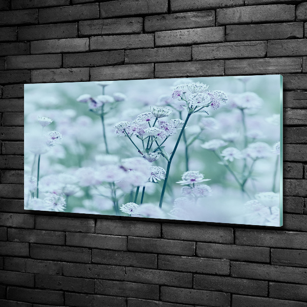 Cuadro decorativo de vidrio para salón horizontal Mantlewort mayor