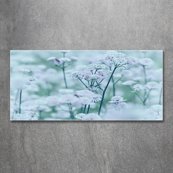 Cuadro decorativo de vidrio para salón horizontal Mantlewort mayor