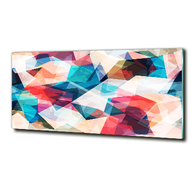 Foto en cristal de alta calidad con impresión uv horizontal Mosaico abstracto