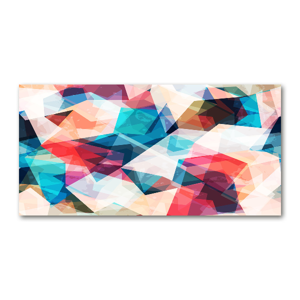 Foto en cristal de alta calidad con impresión uv horizontal Mosaico abstracto