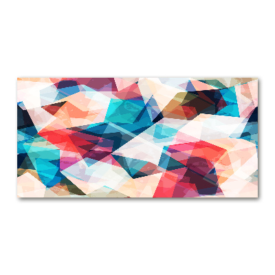Foto en cristal de alta calidad con impresión uv horizontal Mosaico abstracto