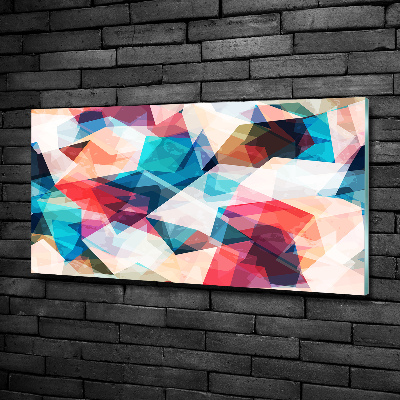 Foto en cristal de alta calidad con impresión uv horizontal Mosaico abstracto