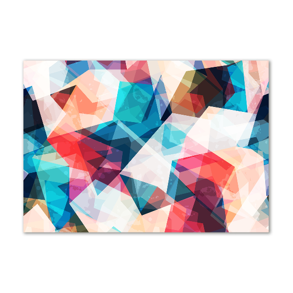 Foto en cristal de alta calidad con impresión uv horizontal Mosaico abstracto