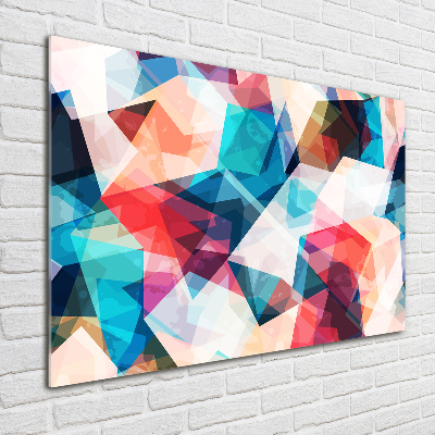 Foto en cristal de alta calidad con impresión uv horizontal Mosaico abstracto