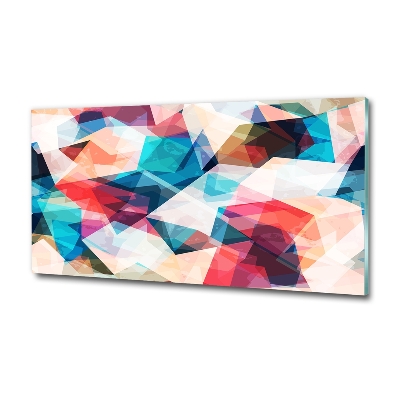 Foto en cristal de alta calidad con impresión uv horizontal Mosaico abstracto
