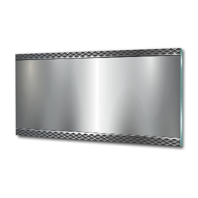Cuadro de cristal templado moderno horizontal Fondo de metal