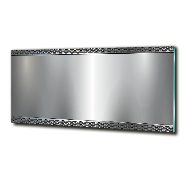 Cuadro de cristal templado moderno horizontal Fondo de metal