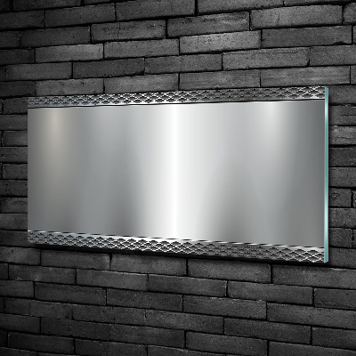 Cuadro de cristal templado moderno horizontal Fondo de metal