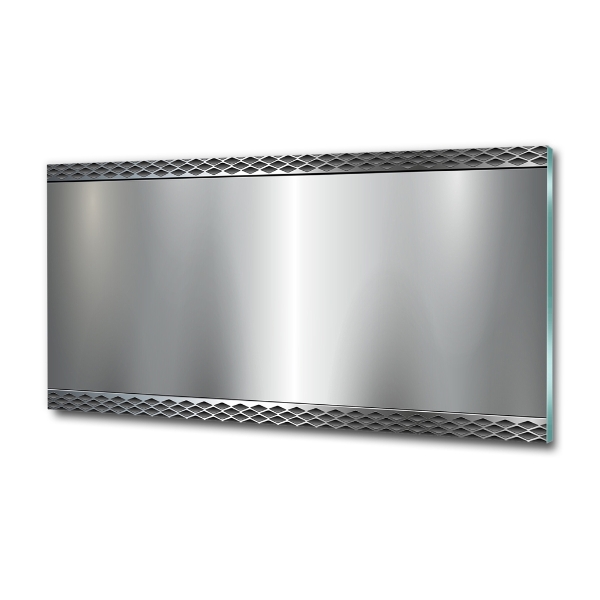 Cuadro de cristal templado moderno horizontal Fondo de metal