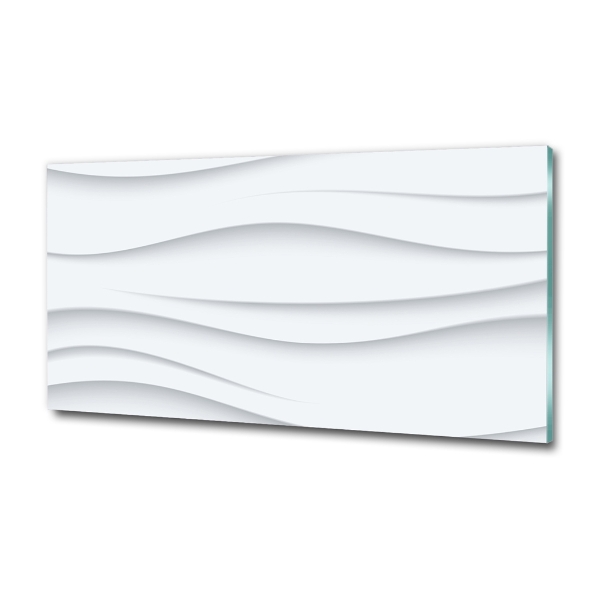 Foto en cristal de alta calidad con impresión uv horizontal Ondas abstractas