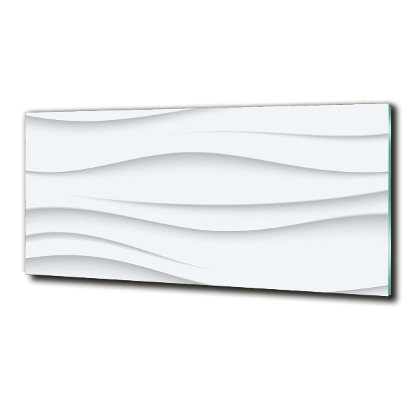 Foto en cristal de alta calidad con impresión uv horizontal Ondas abstractas