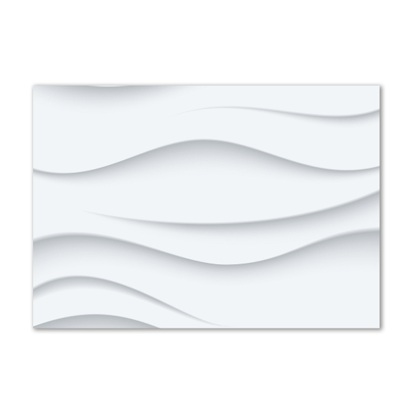 Foto en cristal de alta calidad con impresión uv horizontal Ondas abstractas