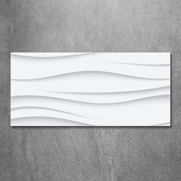 Foto en cristal de alta calidad con impresión uv horizontal Ondas abstractas