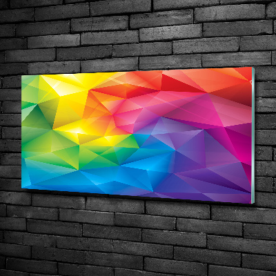 Cuadro decorativo de vidrio para salón horizontal Fondo abstracto