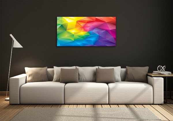 Cuadro decorativo de vidrio para salón horizontal Fondo abstracto