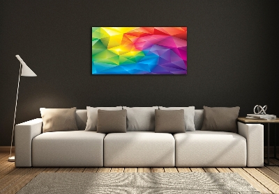 Cuadro decorativo de vidrio para salón horizontal Fondo abstracto