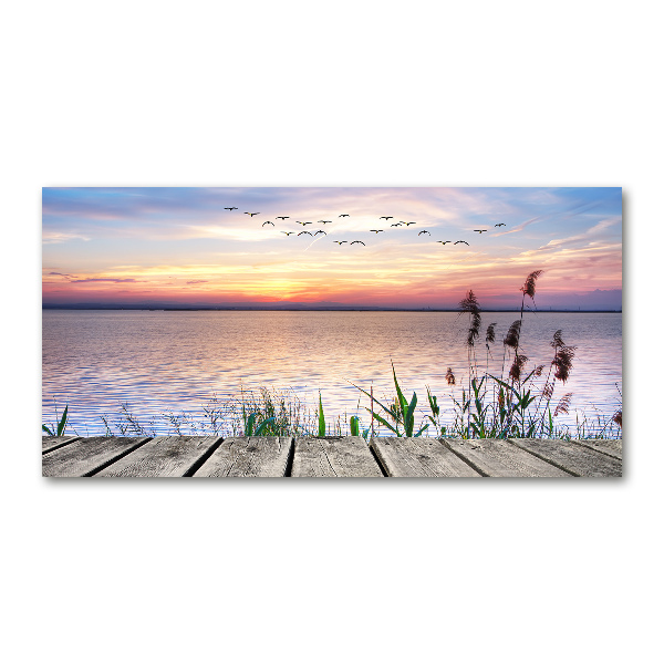 Foto en cristal de alta calidad con impresión uv horizontal Lago Oeste