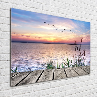 Foto en cristal de alta calidad con impresión uv horizontal Lago Oeste