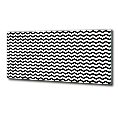 Cuadro de cristal templado moderno horizontal Zigzags