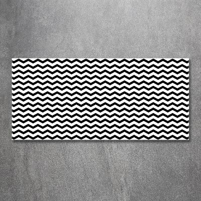 Cuadro de cristal templado moderno horizontal Zigzags