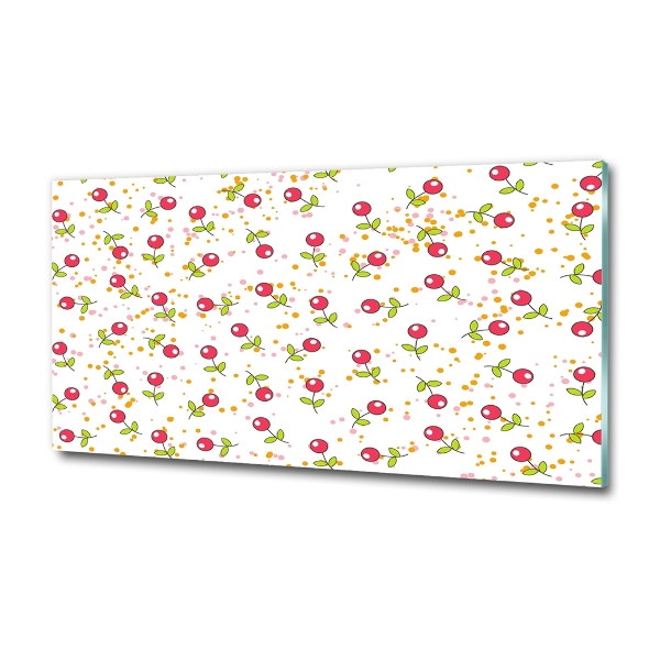 Impresión en cristal con acabado brillante horizontal Guindas