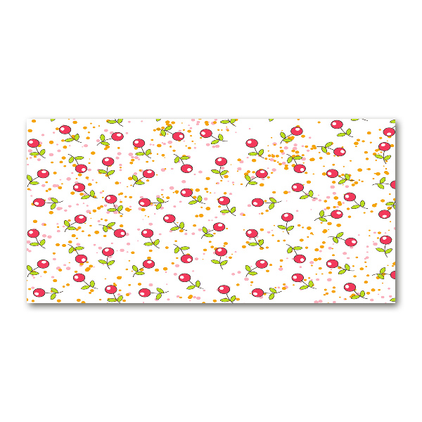 Impresión en cristal con acabado brillante horizontal Guindas