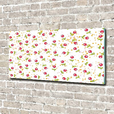 Impresión en cristal con acabado brillante horizontal Guindas