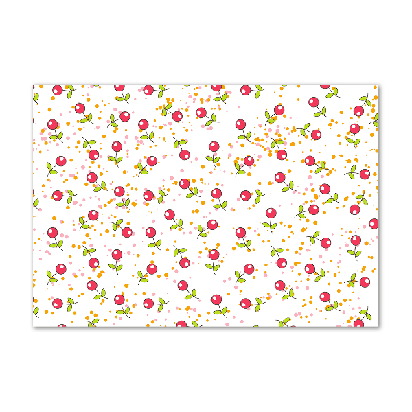 Impresión en cristal con acabado brillante horizontal Guindas