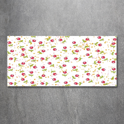 Impresión en cristal con acabado brillante horizontal Guindas