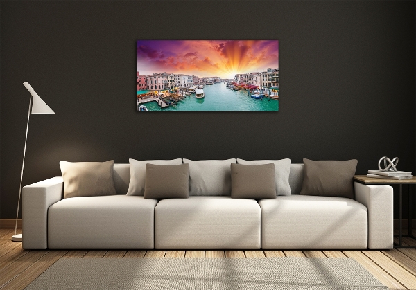 Impresión en cristal con acabado brillante horizontal Venecia